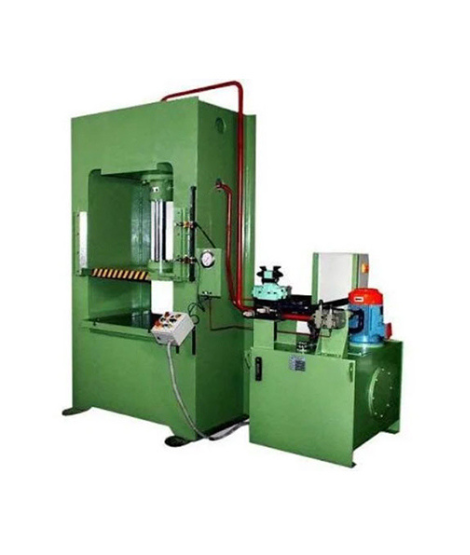 A large industrial hydraulic press machine